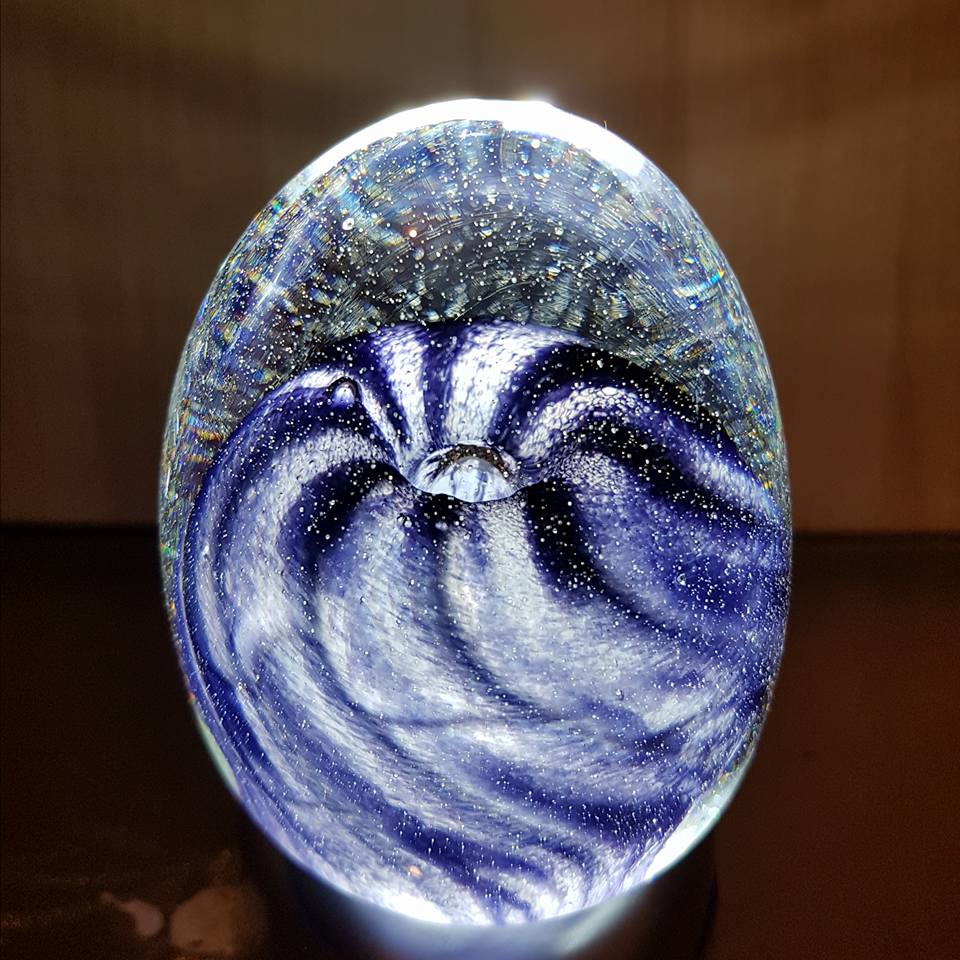 Voidblossom glass ornament