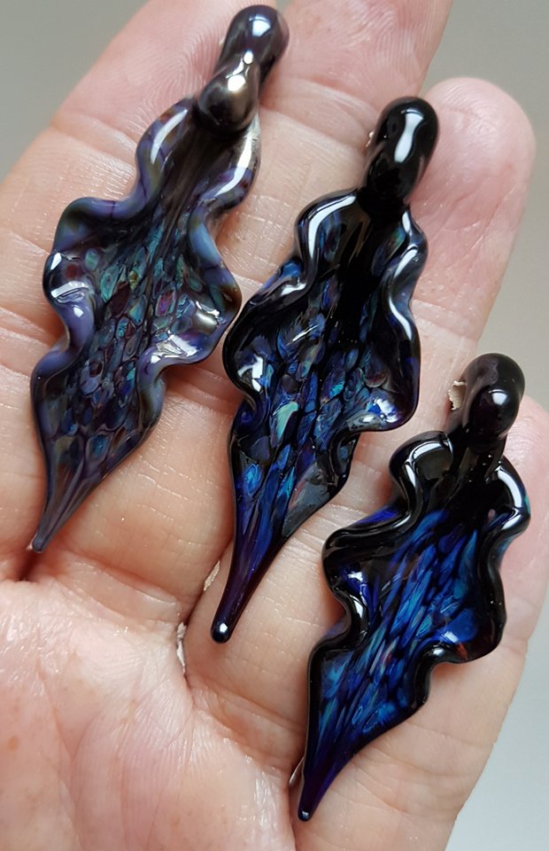 Goddess leaf pendants by fairyfrog