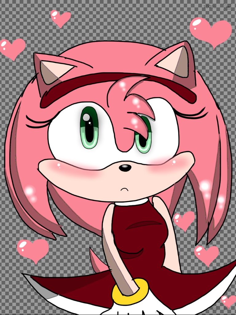 Amy Rose (kinda anime style)