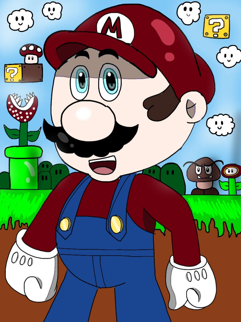 Mario Cartoon Deviantart Super mario by Kareena08 on DeviantArt