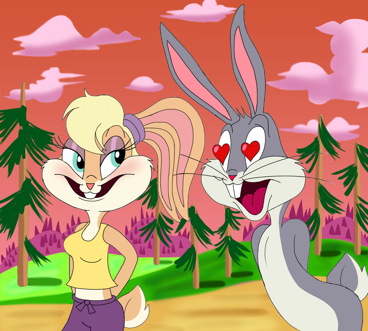 Lola And Bugs In Looney Tunes Cartoons By Kareena08 On Deviantart
