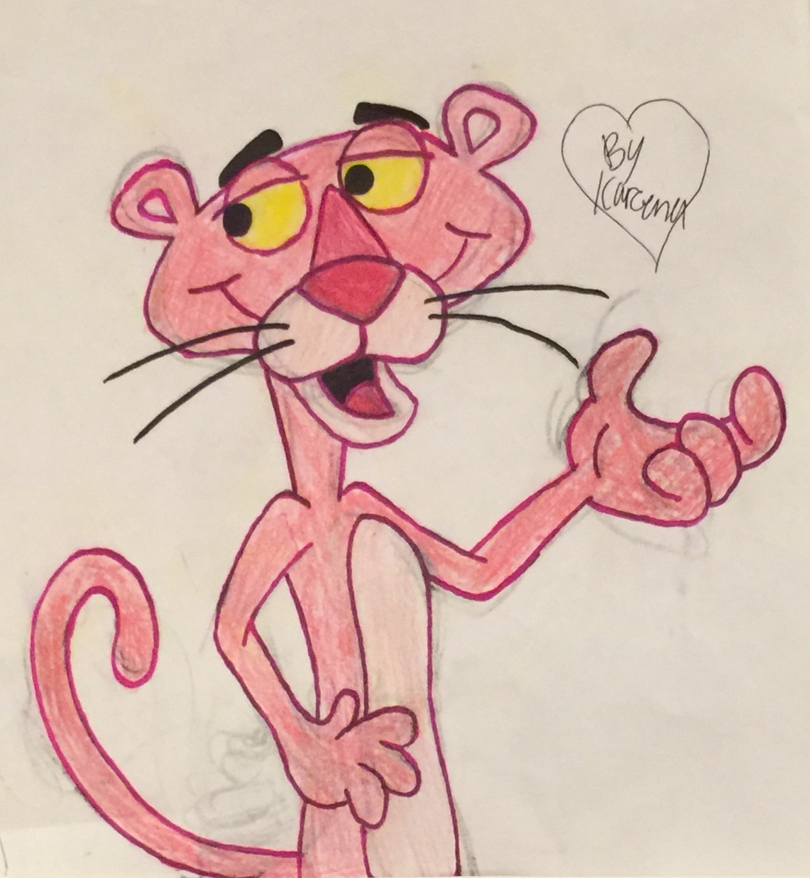 Character Drawings #24: Pink Panther by Kareena08 on DeviantArt