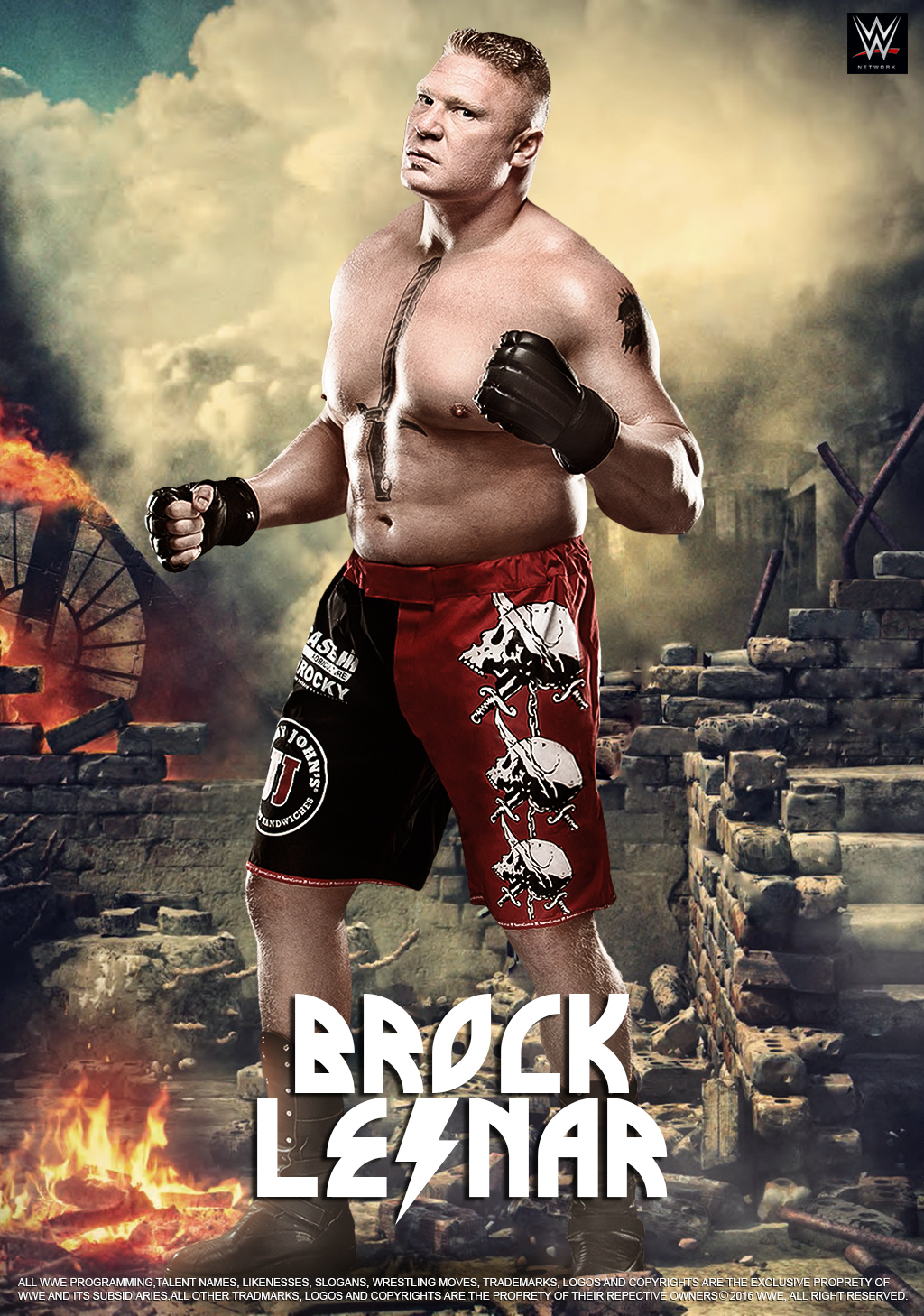 WWE Brock Lesnar 2016 POSTER