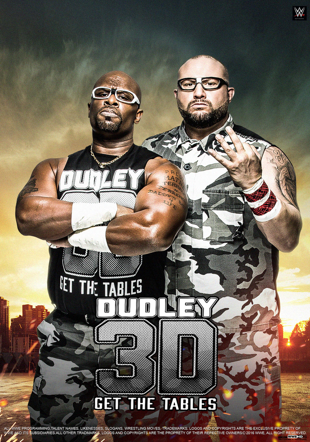 WWE The Dudley Boyz 2016 Poster
