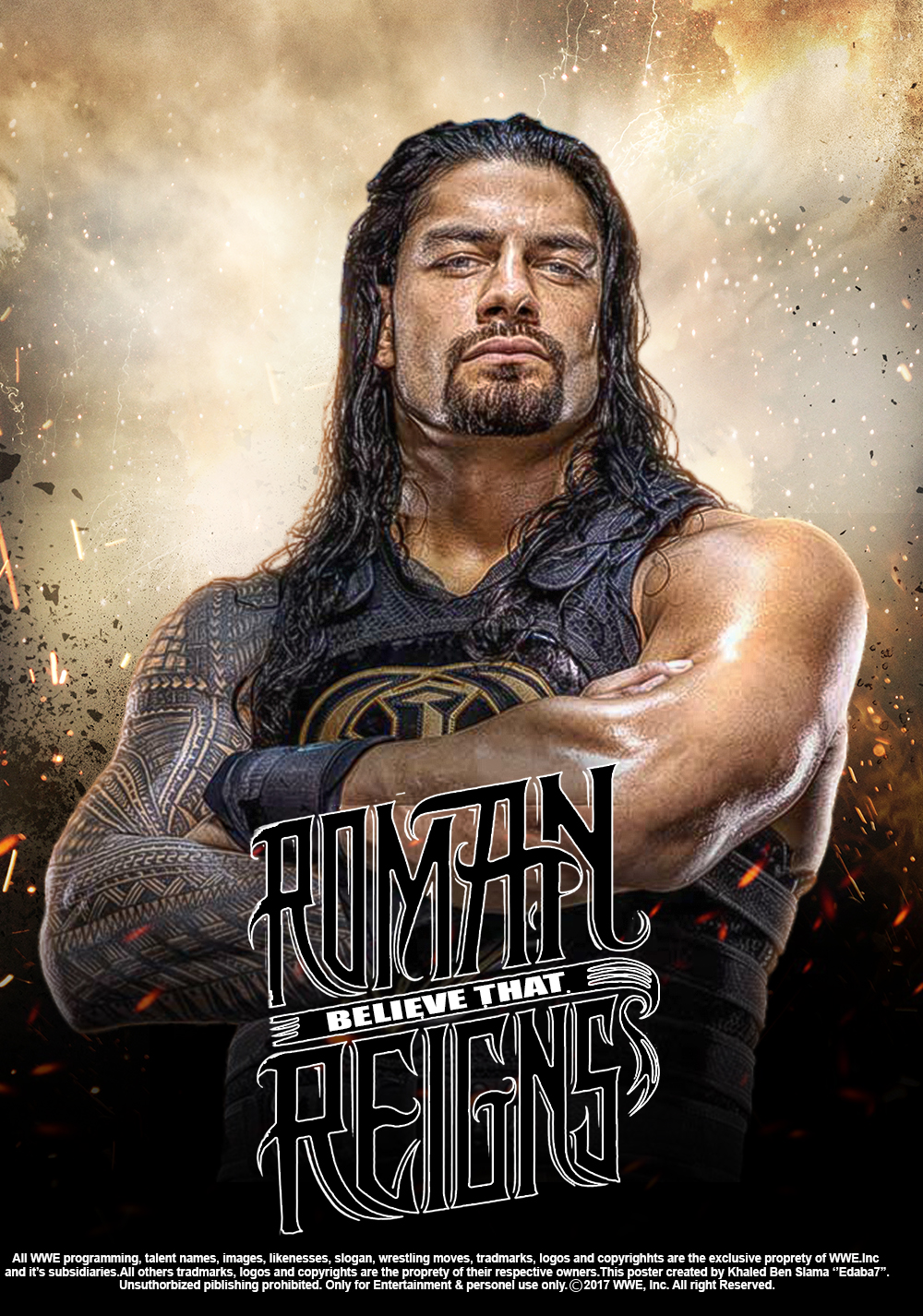 Roman Ranse WWE Roman Reings Poster 2017 by edaba7 on DeviantArt