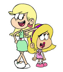 Leni Loud and Aki Wilson