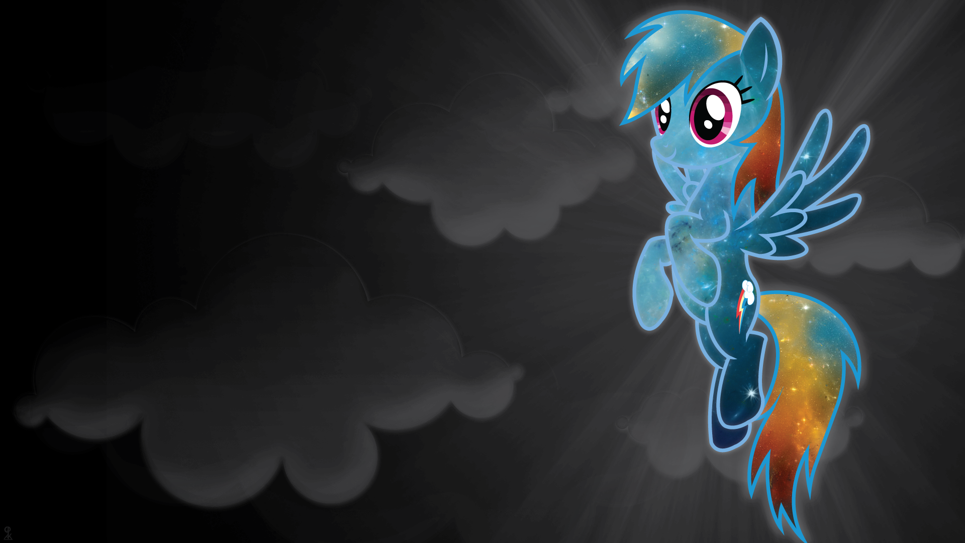 Stellar Rainbow Dash Wallpaper