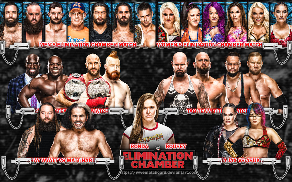 Wwe Elimination Chamber Match Card Template Wwe Elimination Chamber Match Card Template