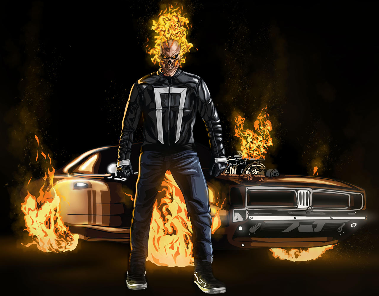 Ghost Rider Cars Wallpaper