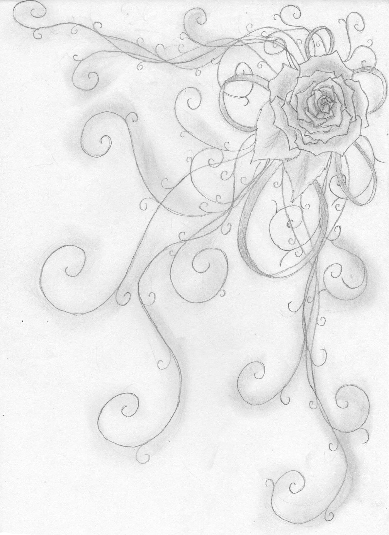 Calligraphic Rose by csenger41 on DeviantArt