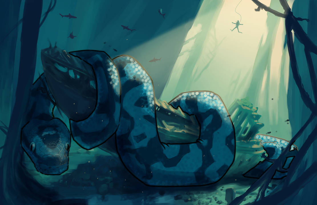 Monster Python by HeLLis77 on DeviantArt