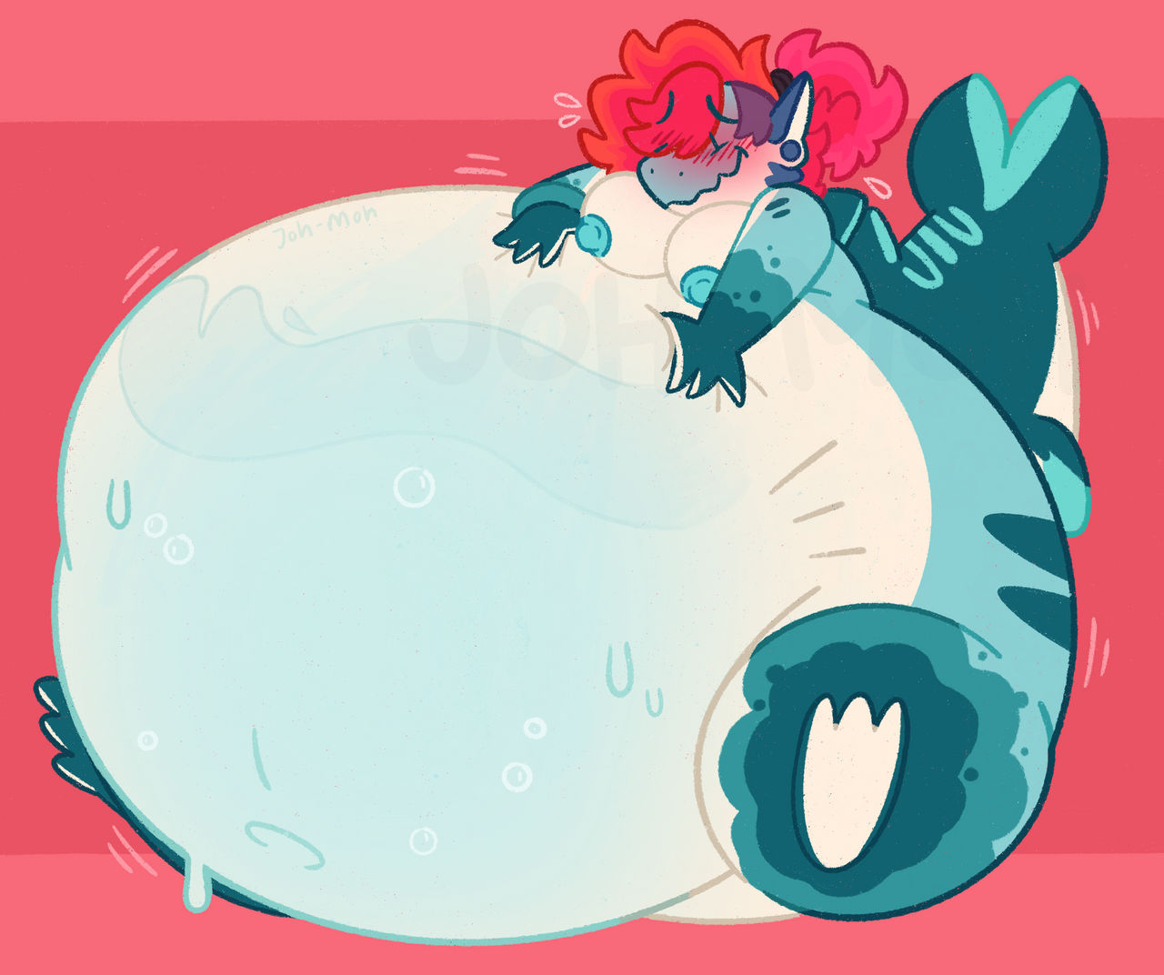 Bell Inflation Animation Getting Full (Water Belly Inflation) by Joh-Moh on DeviantArt