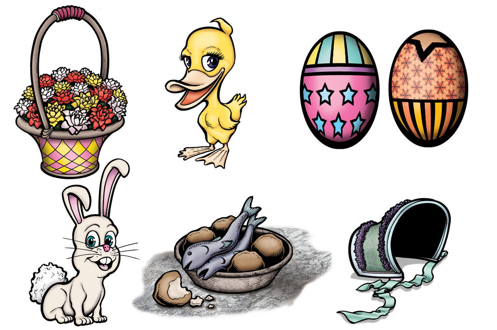 Cablevey Website Art  Easter Icons