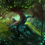 Magic the Gathering Forest card!