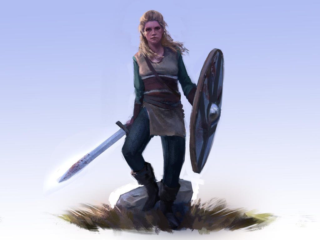 Vikings : Lagherta the shield maiden by fredrickruntu on DeviantArt
