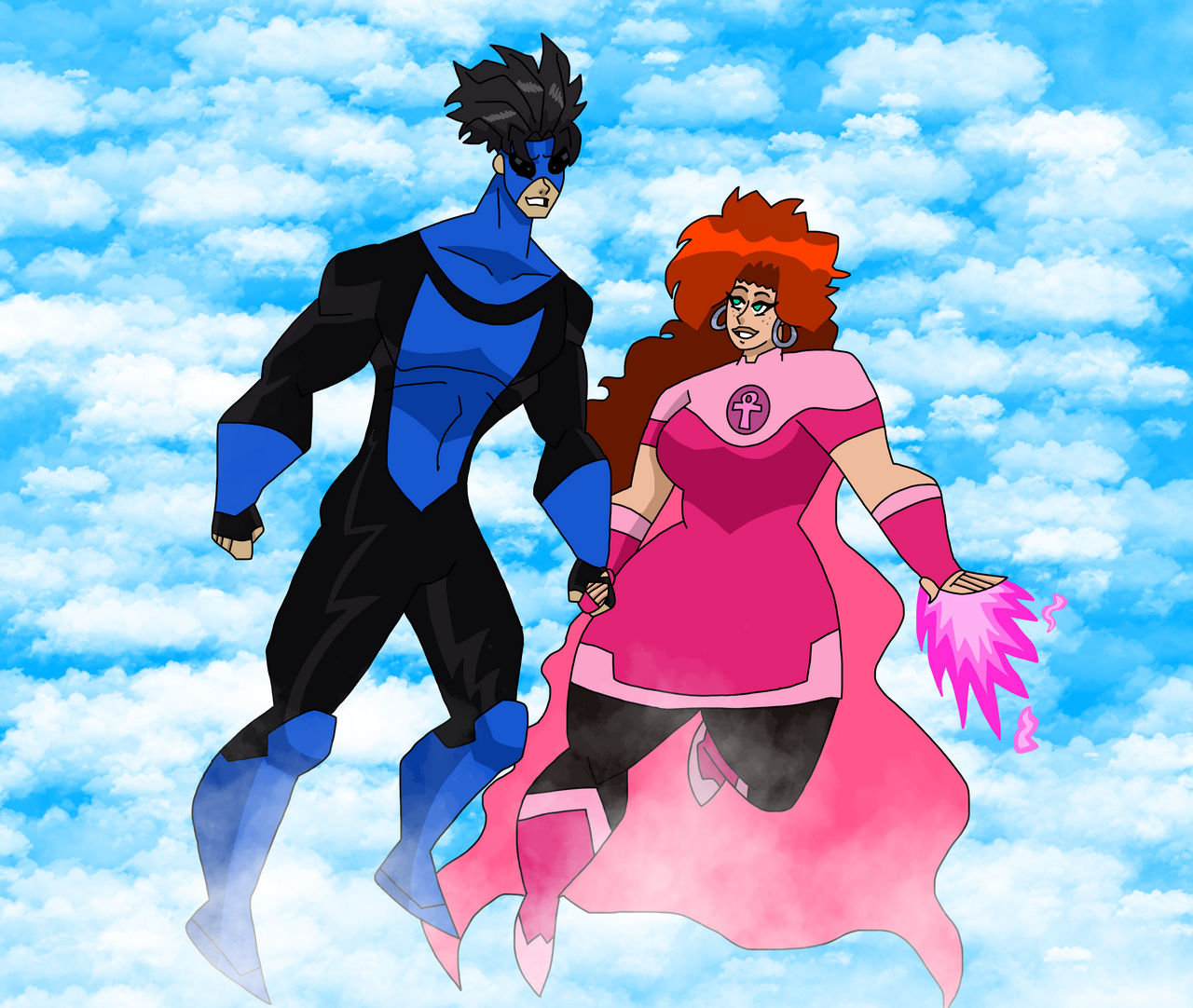 Invincible And Atom Eve Flying By 5j6mmm On DeviantArt invincible-and-atom-eve-flying-by-5j6mmm-on-deviantart