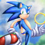 Sonic The Hedgehog with rings