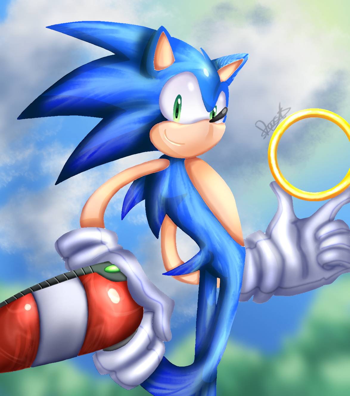 Sonic Gold Rings Writing Sonic The Hedgehog with rings by Daosmorv on DeviantArt