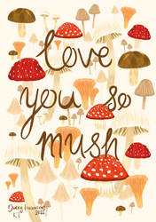 Mushroom Card by duckyillustrations