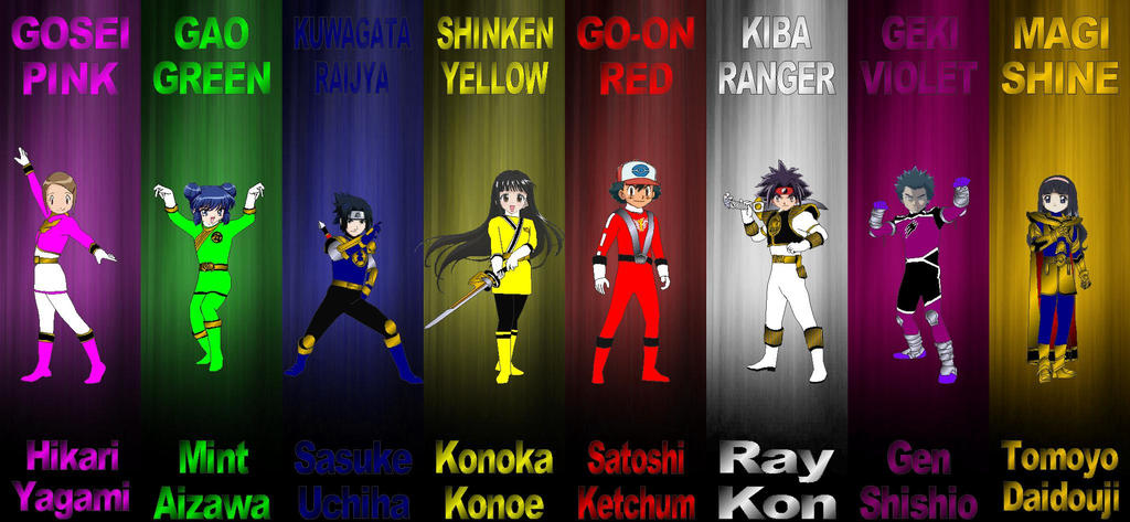 Anime Us Ranger Anime Rangers for NeoduelGX by RA2135 on DeviantArt