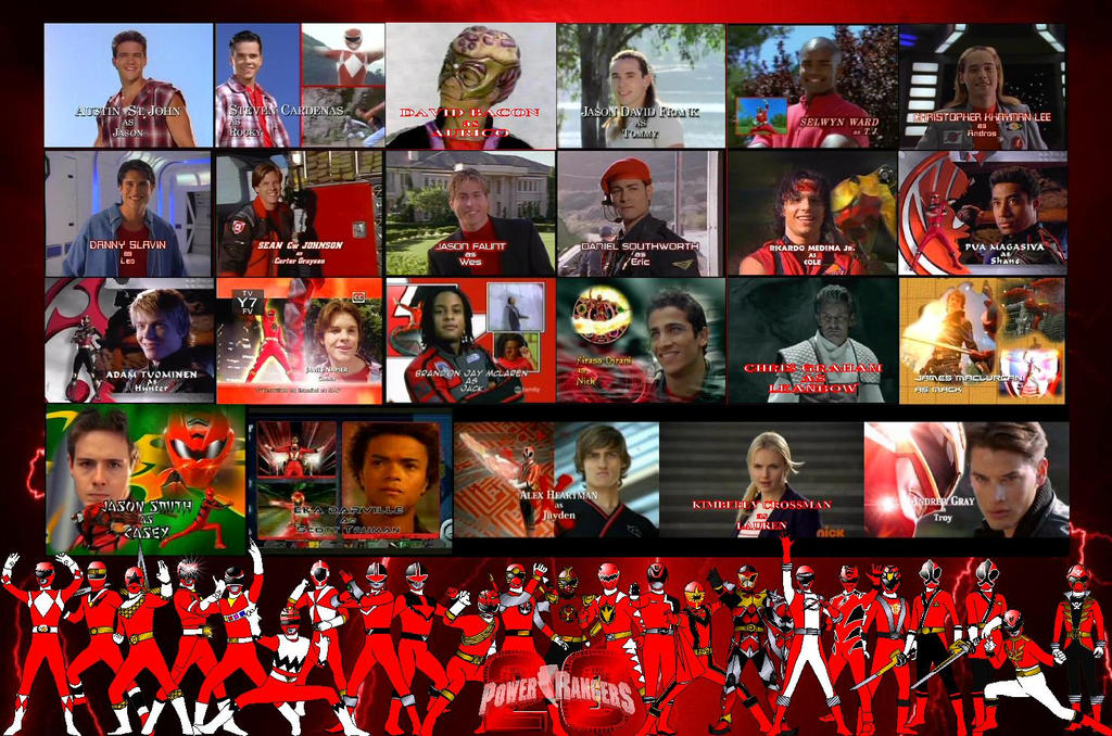 Honoring the Red Rangers by RA2135 on DeviantArt