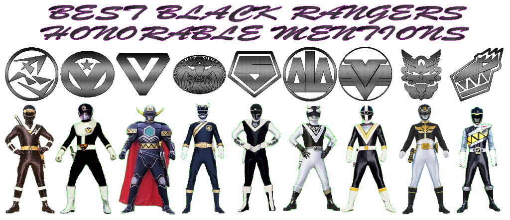 Best Black Rangers Honorable Mentions by RA2135 on DeviantArt