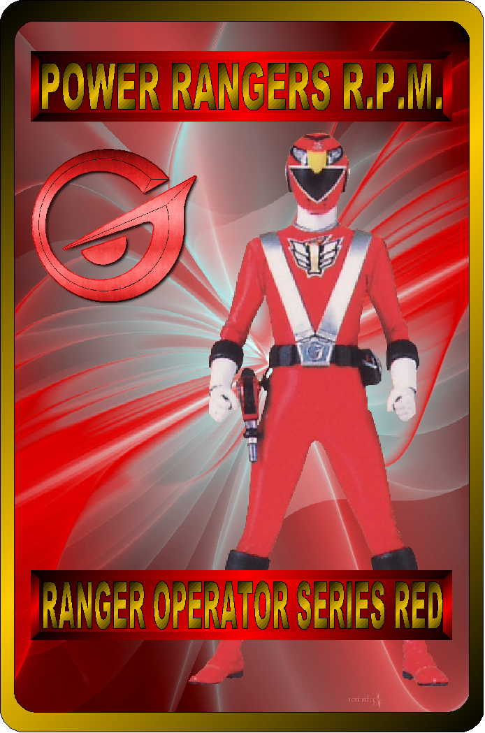 3oh Ranger Red Ranger Operator Series Red by RA2135 on DeviantArt