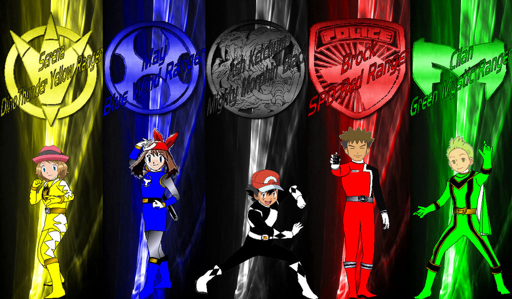 Pokemon Retro Rangers for RedFalconRanger by RAatNYSBA on DeviantArt
