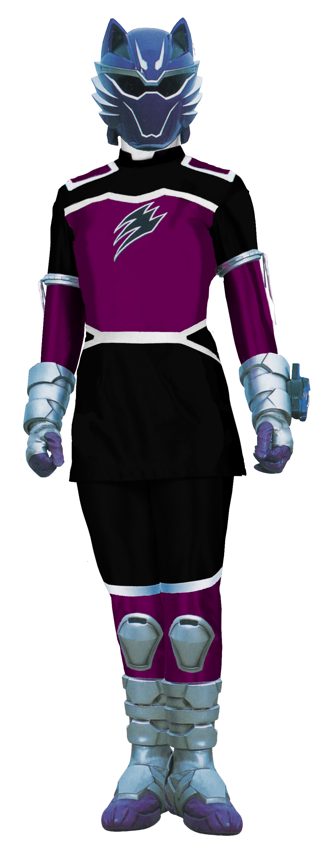 The Female Purple Wolf Ranger by RA2135 on DeviantArt