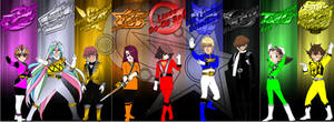 Anime Rangers with Kyuranger Colors