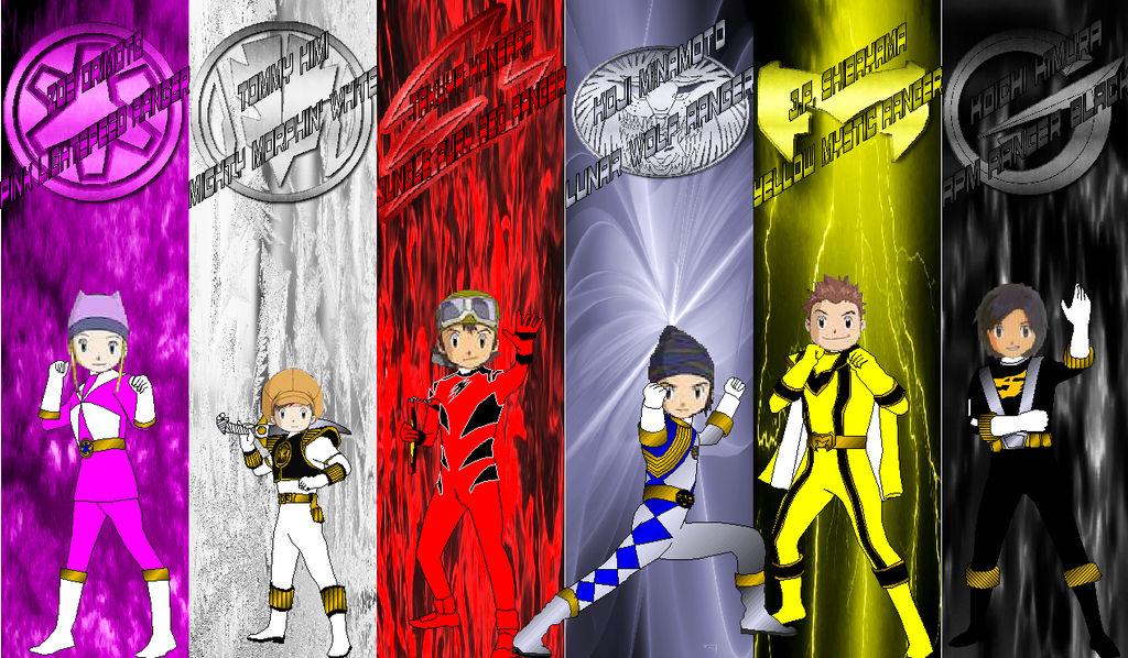 Power Rangers Digimon Frontier Deviantart Digimon Frontier Rangers for PinkRangerFan by RAatNYSBA on DeviantArt