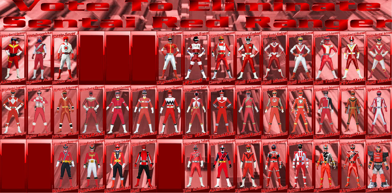 Sentai Red VOTE TO ELIMINATE by RA2135 on DeviantArt