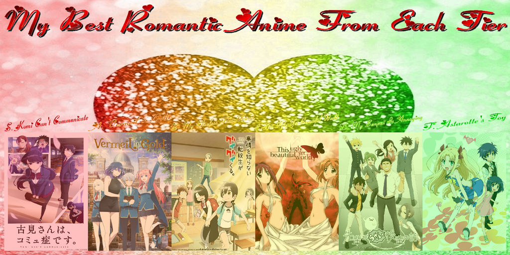 Best Romantic Anime from Each Tier by RAatNYSBA on DeviantArt
