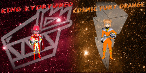 King KyoryuRed and Cosmic Fury Orange