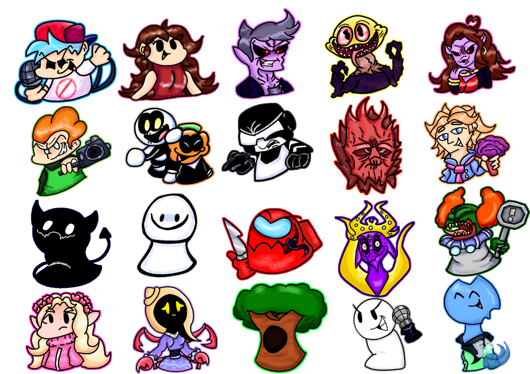 Fnf Characters by FluffyAltarias on DeviantArt