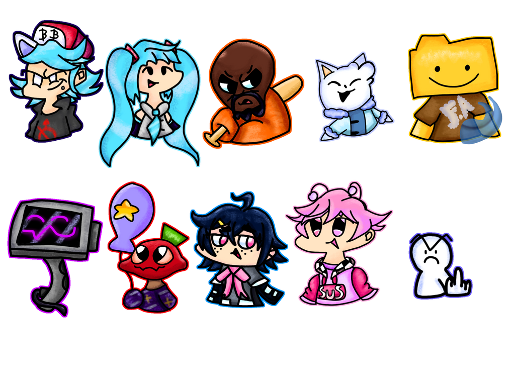 Fnf Characters 3 by FluffyAltarias on DeviantArt