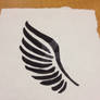 Tribal Wing Tattoo Design