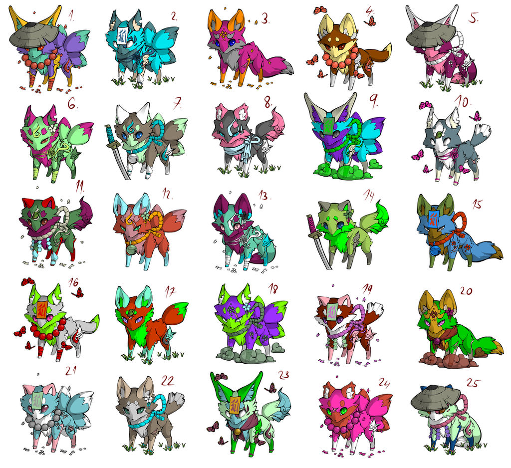 Fox Adaptables FREE Fox Adoptables 2 OPEN CLOSED by Pexxastar-OLD on DeviantArt