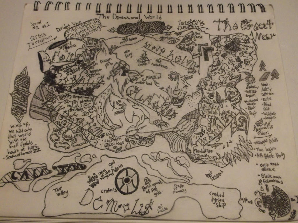 The Clockwork Era World Map by TheMageOfClockwork on DeviantArt