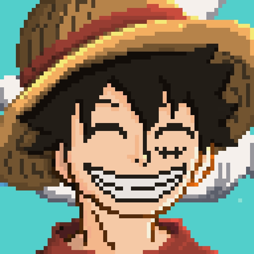 Pixelart Luffy by ORyuuma on DeviantArt