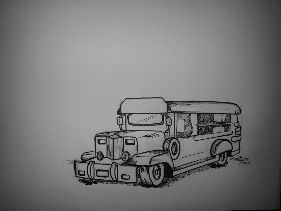 Inktober Day #17- Who's Got the Keys to My Jeepney