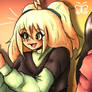 Api and Zuki holding their mini sonas