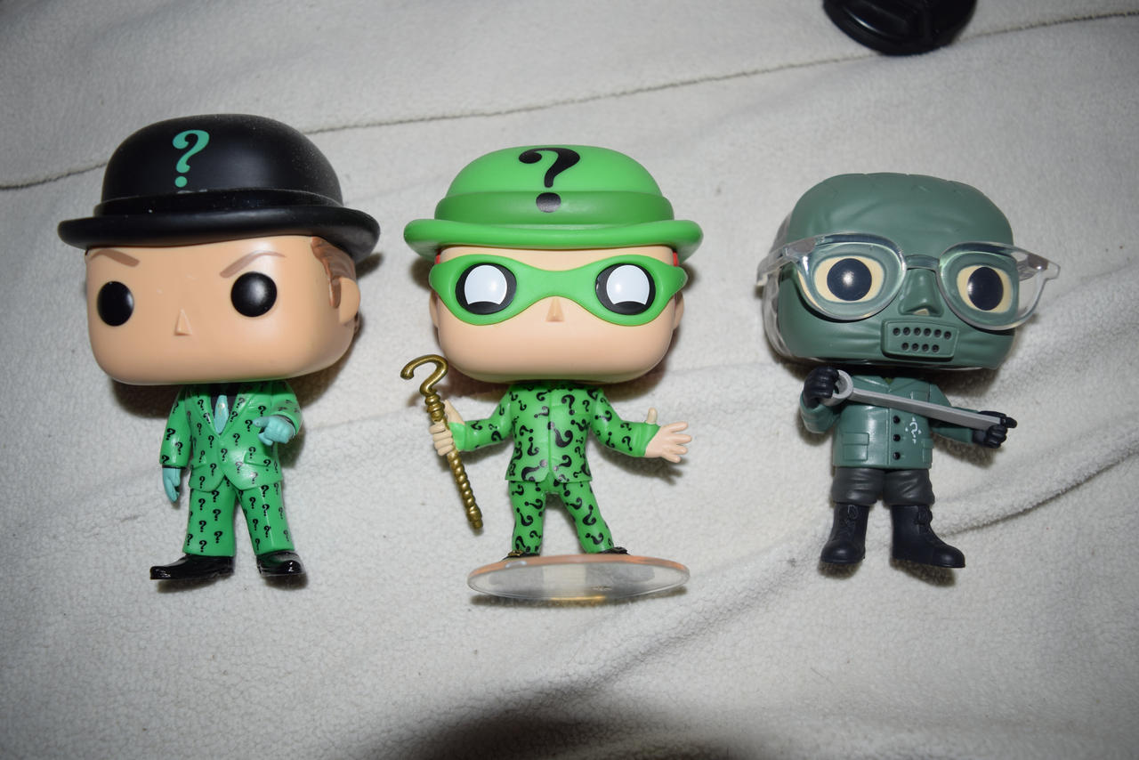 Riddler Funko pops by kllngjk on DeviantArt