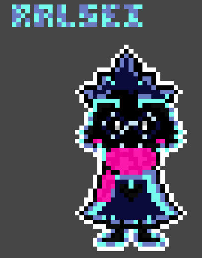Splatted Ralsei Deltarune Ralsei with Kris's Colour Palette by Drtrifire on DeviantArt
