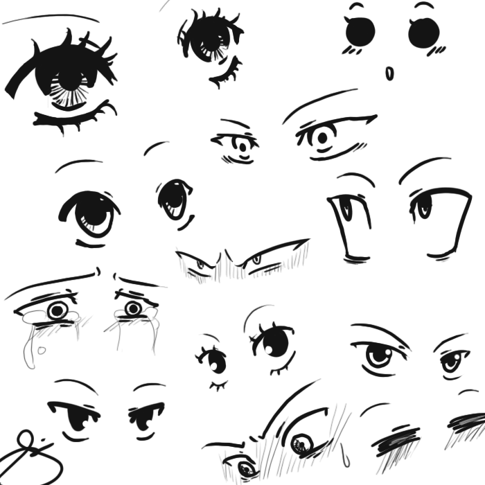 My anime eye styles. by eagle-eyes on DeviantArt