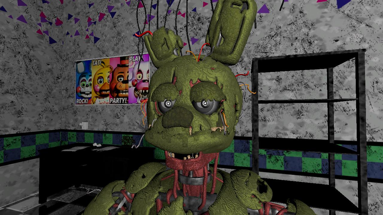 Disturbing Springtrap Disapointed Springtrap by EnchantedDazzX on DeviantArt