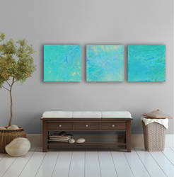 Sea and sky Large abstract Painting