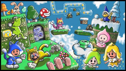 Super Mario 3D World, Miiverse, WiiU