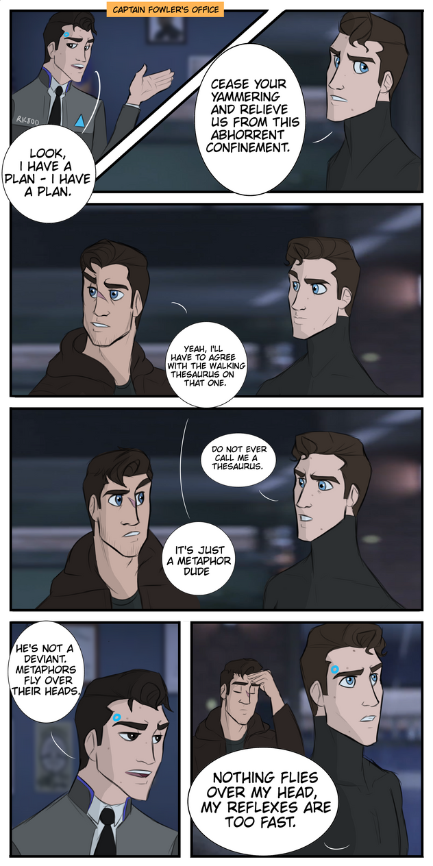 DBH Comic | Metaphors by BearBearr on DeviantArt