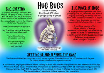 Hug Bugs One Page RPG 2021